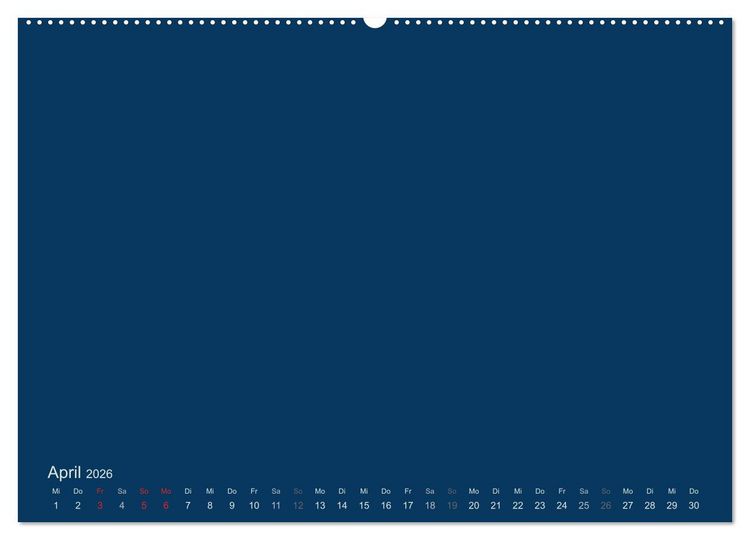 Produktbild: Bastelkalender - Dunkelblau (Wandkalender 2026 DIN A2 quer), CALVENDO Monatskalender
