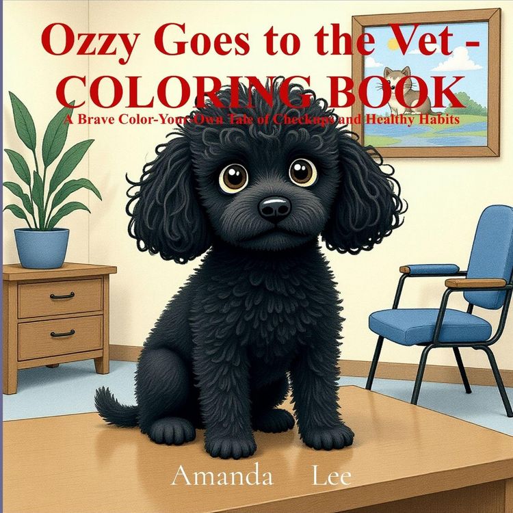 Produktbild: Ozzy Goes to the Vet - COLORING BOOK