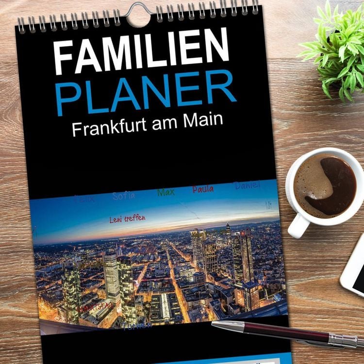 Produktbild: Familienplaner 2026 - Frankfurt am Main mit 5 Spalten (Wandkalender, 21 x 45 cm) CALVENDO