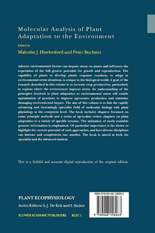 Produktbild: Molecular Analysis of Plant Adaptation to the Environment
