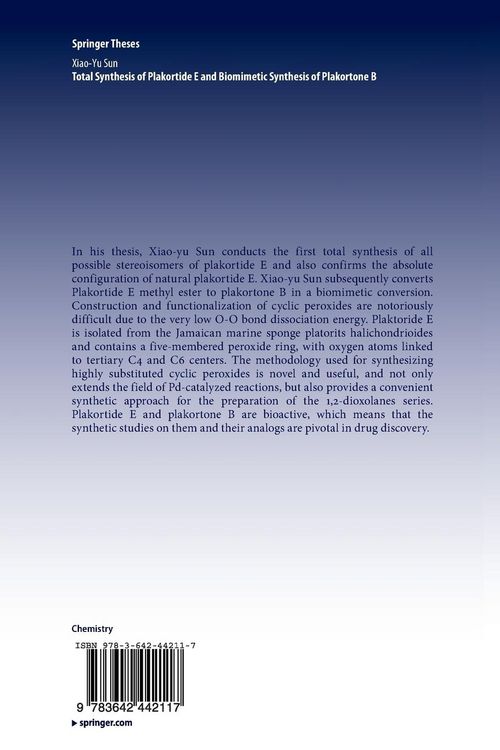 Produktbild: Total Synthesis of Plakortide E and Biomimetic Synthesis of Plakortone B