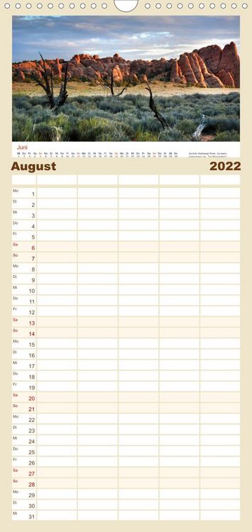 Produktbild: S&uuml;dwesten der USA - Klassiker und Geheimnisse - Familienplaner hoch (Wandkalender 2022 , 21 cm x 45 cm, hoch)
