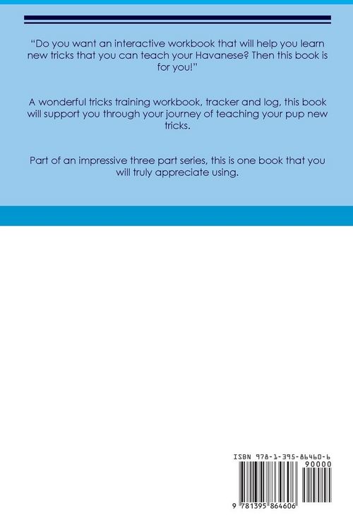 Produktbild: Havanese (Bichon Havanais) Tricks Training Havanese Tricks & Games Training Tracker & Workbook. Includes