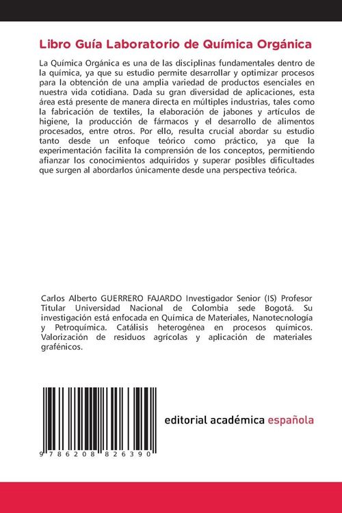 Produktbild: Libro Gu&iacute;a Laboratorio de Qu&iacute;mica Org&aacute;nica