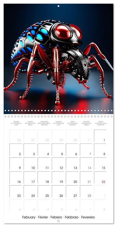 Produktbild: Mechanical Insects (Wall Calendar 2026 12 &times; 12 Inch) CALVENDO 12 Month Wall Calendar