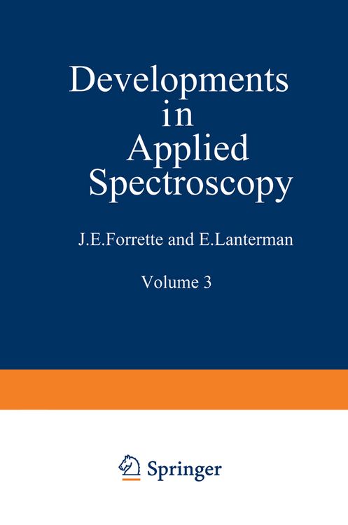 Produktbild: Developments in Applied Spectroscopy