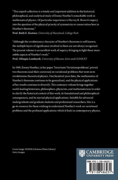 Produktbild: The Philosophy and Physics of Noether's Theorems