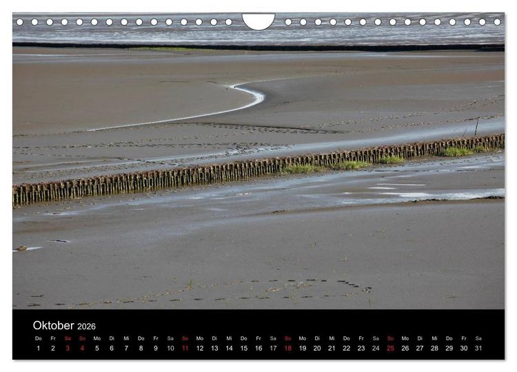 Produktbild: Wattenmeer (Wandkalender 2026 DIN A4 quer), CALVENDO Monatskalender