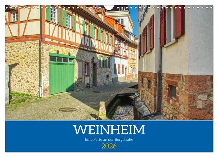 Produktbild: Weinheim - Eine Perle an der Bergstra&szlig;e (Wandkalender 2026 DIN A3 quer), CALVENDO Monatskalender