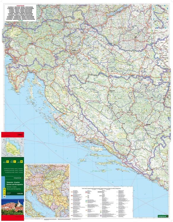 Produktbild: freytag & berndt Stra&szlig;enkarte Slowenien - Kroatien - Bosnien und Herzegowina 1:500.000