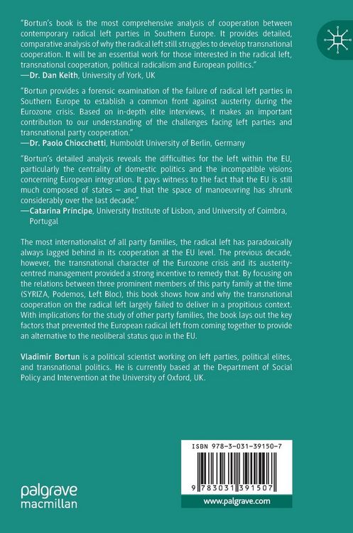 Produktbild: Crisis, Austerity and Transnational Party Cooperation in Southern Europe