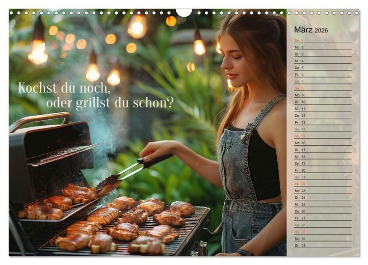 Produktbild: Lieblingshobby Grillen (Wandkalender 2026 DIN A3 quer), CALVENDO Monatskalender