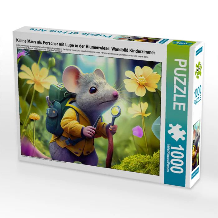 Produktbild: CALVENDO Puzzle Mit der Lupe in der Blumenwiese | 1000 Teile Lege-Gr&ouml;&szlig;e 64x48cm Foto-Puzzle f&uuml;r gl&uuml;ckliche Stunden