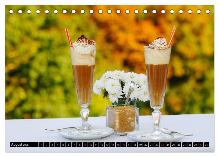 Produktbild: Feine Kaffeevariationen (Tischkalender 2026 DIN A5 quer), CALVENDO Monatskalender