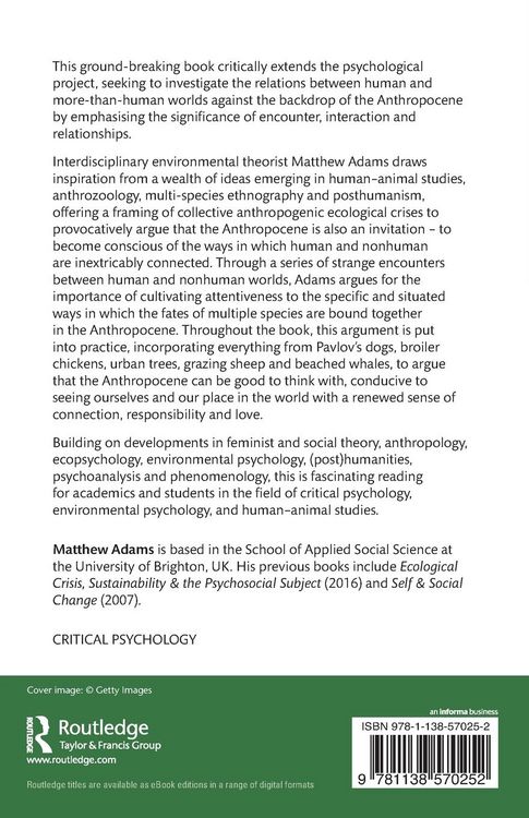 Produktbild: Anthropocene Psychology
