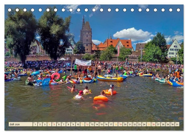 Produktbild: B&uuml;hne frei f&uuml;r Ulm an der Donau (Tischkalender 2026 DIN A5 quer), CALVENDO Monatskalender