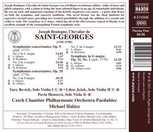 Produktbild: Symphonies concertantes/Symphony in G major