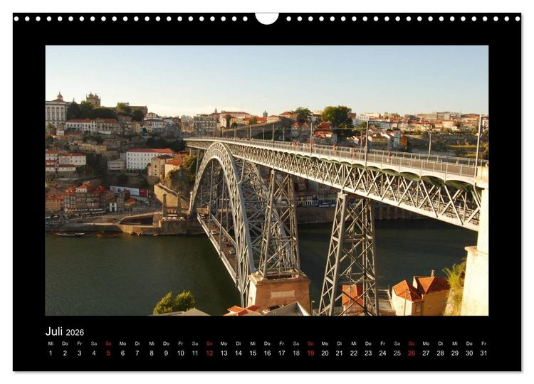 Produktbild: Br&uuml;cken weltweit (Wandkalender 2026 DIN A3 quer), CALVENDO Monatskalender