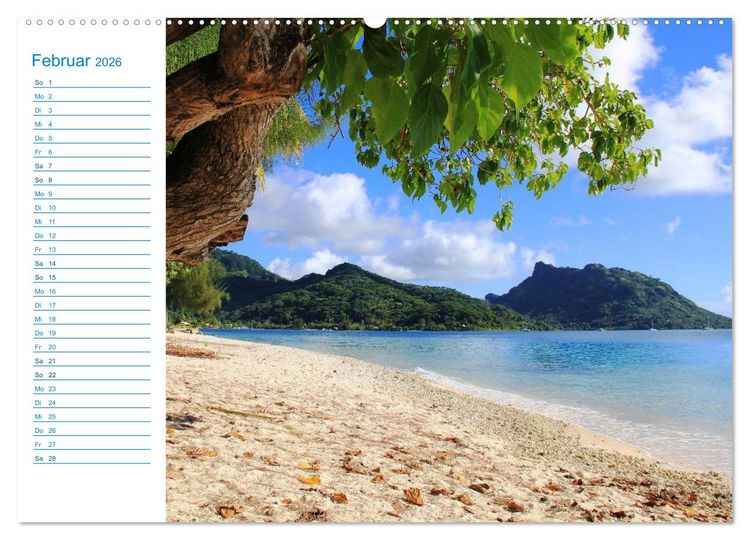 Produktbild: Franz&ouml;sisch-Polynesien - Trauminseln im S&uuml;dpazifik (Wandkalender 2026 DIN A2 quer), CALVENDO Monatskalender