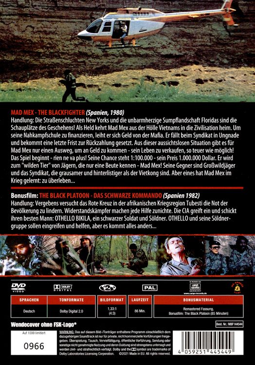 Produktbild: Mad Mex - The Blackfighter/Black Platoon - Limited Edition auf 1000 St&uuml;ck - Blaxploitation #7