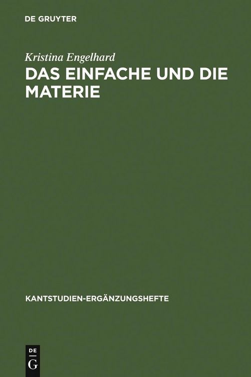 Produktbild: Das Einfache und die Materie