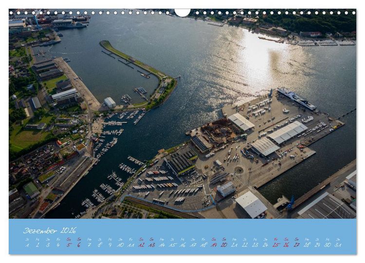 Produktbild: Kiel aus der Luft - Die Stadt an der F&ouml;rde aus dem Ballon fotografiert (Wandkalender 2026 DIN A3 quer), CALVENDO Monatskalender
