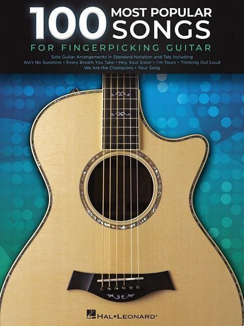 Produktbild: 100 Most Popular Songs for Fingerpicking Guitar Solo Guitar Arrangements with Standard Notation and Tab Fingerstyle Guitar Sheet Music Songbook with Pop Rock Classics and Modern Hits