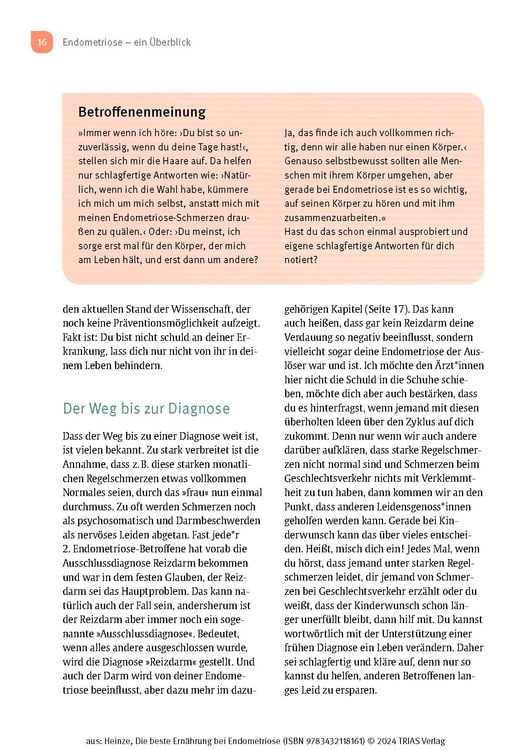 Produktbild: Die beste Ernährung bei Endometriose