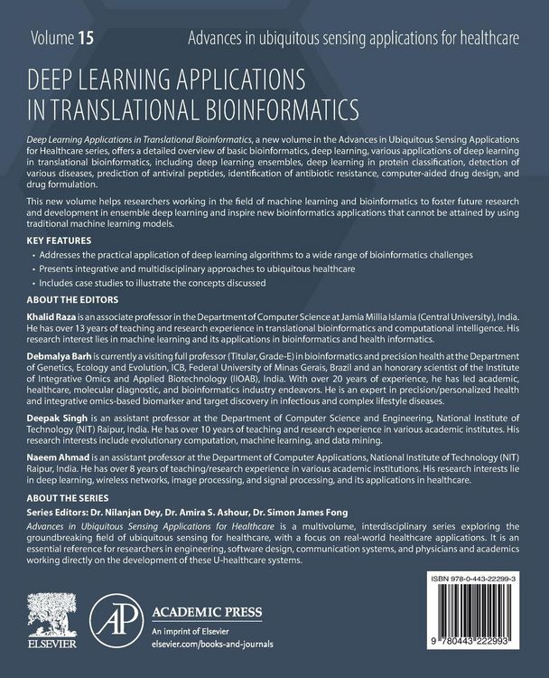Produktbild: Deep Learning Applications in Translational Bioinformatics