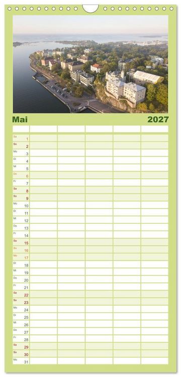 Produktbild: Familienplaner 2027 - Helsinki - Eine wundersch&ouml;ne Reise in die finnische Hauptstadt. mit 5 Spalten (Wandkalender, 21 x 45 cm) CALVENDO