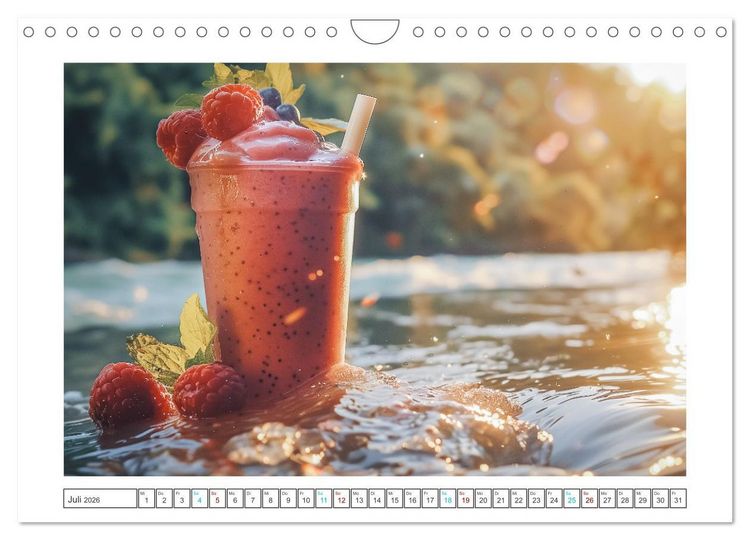 Produktbild: Leckere Smoothies (Wandkalender 2026 DIN A4 quer), CALVENDO Monatskalender