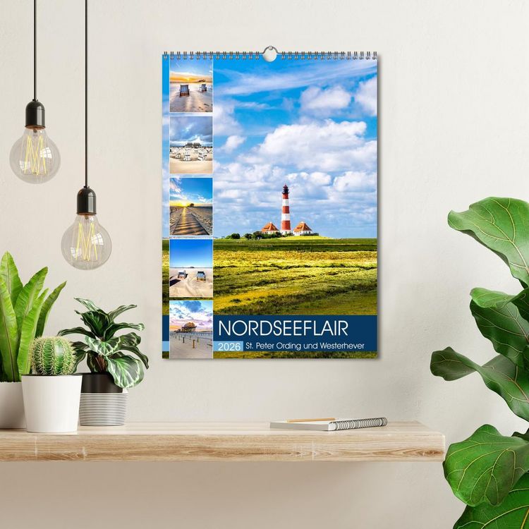 Produktbild: NORDSEEFLAIR - St. Peter Ording und Westerhever (Wandkalender 2026 DIN A3 hoch), CALVENDO Monatskalender