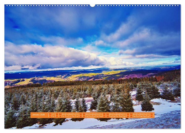 Produktbild: Unique Thuringian Forest (High Quality Premium Wall Calendar 2026 DIN A2 landscape),CALVENDO 12 Month Wall Calendar