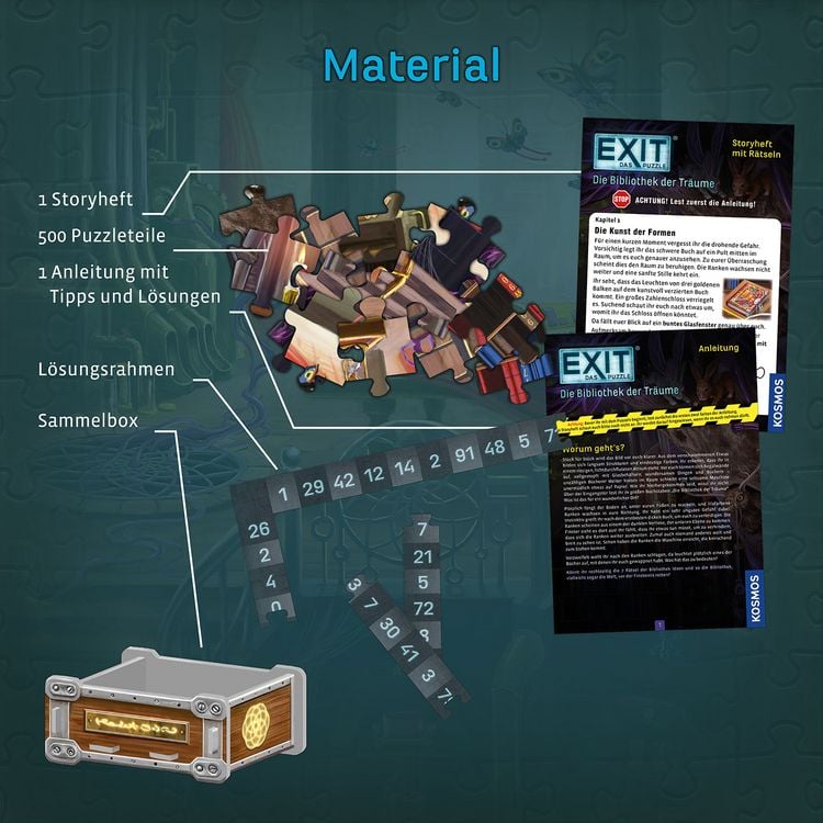 Produktbild: EXIT&reg; Puzzle Die Bibliothek der Tr&auml;ume