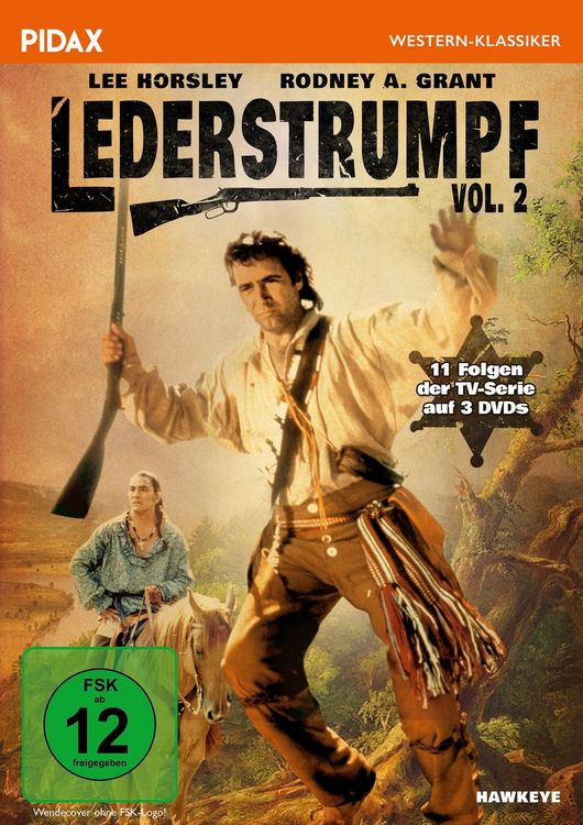 Produktbild: Lederstrumpf, Vol. 2 (Hawkeye) / Weitere 11 Folgen der beliebten Abenteuerserie nach James Fenimore Cooper (Pidax Western-Klassiker) [3 DVDs]
