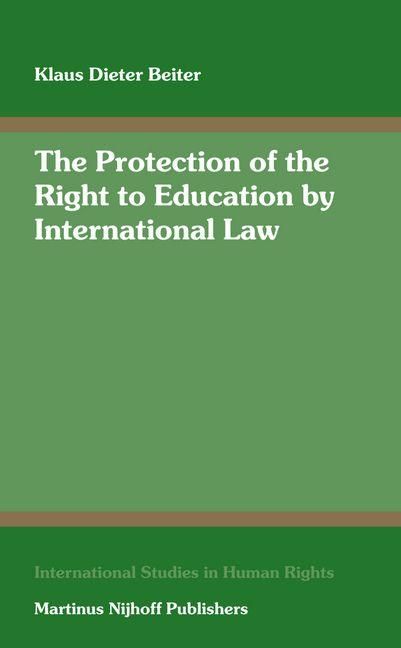 Produktbild: The Protection of the Right to Education by International Law