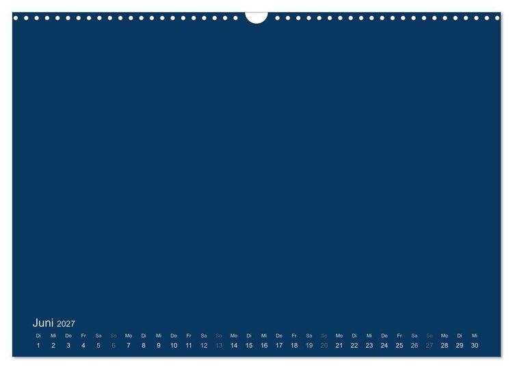 Produktbild: Bastelkalender - Dunkelblau (Wandkalender 2027 DIN A3 quer), CALVENDO Monatskalender