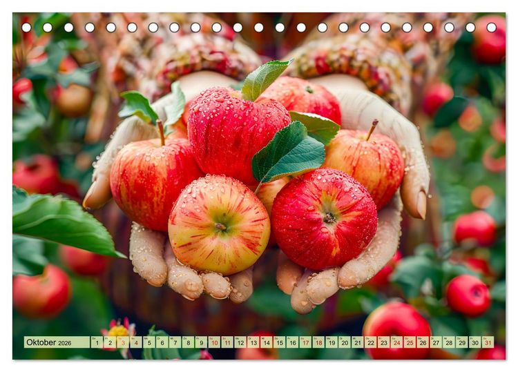 Produktbild: Erntegl&uuml;ck - Eine handvoll s&uuml;&szlig;er Fr&uuml;chte zum Anbei&szlig;en (Tischkalender 2026 DIN A5 quer), CALVENDO Monatskalender