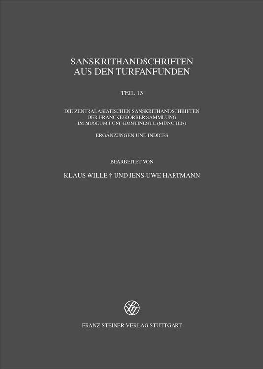 Produktbild: Sanskrithandschriften aus den Turfanfunden