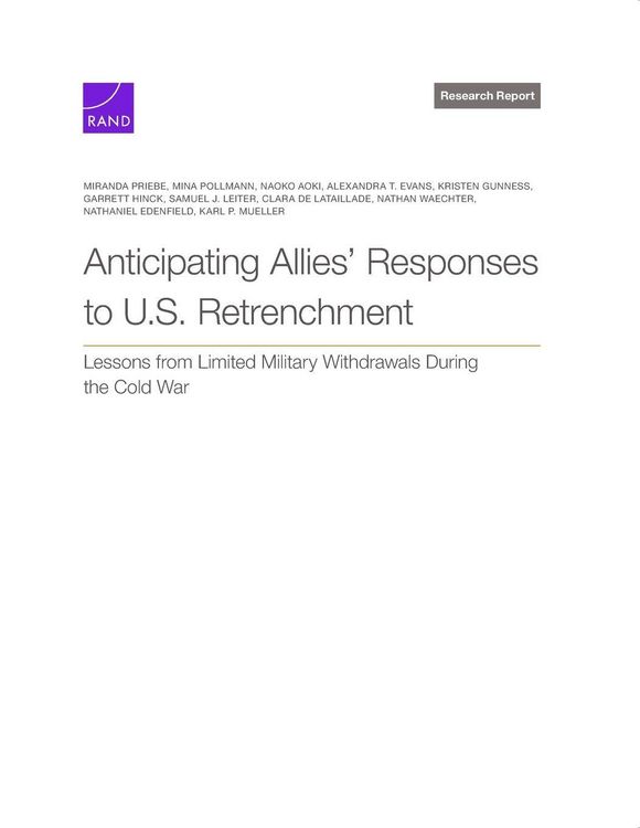 Produktbild: Anticipating Allies' Responses to U.S. Retrenchment
