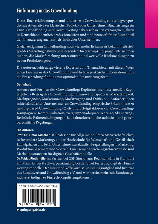 Produktbild: Einf&uuml;hrung in das Crowdfunding