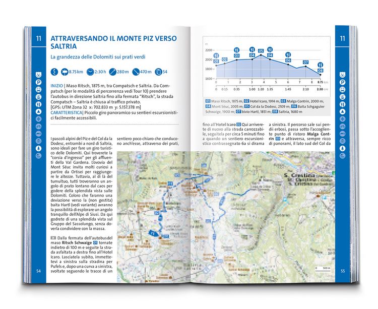 Produktbild: KOMPASS guida escursionistica Alpe di Siusi, Sassolungo, Sciliar, Catinaccio, 35 itinerari