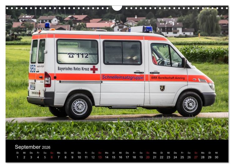 Produktbild: Einsatzfahrzeuge - Bayern (Wandkalender 2026 DIN A3 quer), CALVENDO Monatskalender