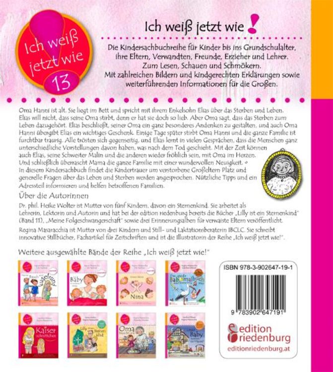 Produktbild: Oma war die Beste! Das Kindersachbuch zum Thema Sterben, Tr&ouml;sten und Leben