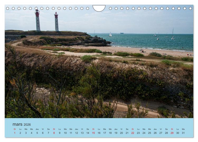 Produktbild: La Charente Maritime, des paysages entre terre et mer (Calendrier mural 2026 DIN A4 vertical), CALVENDO calendrier mensuel