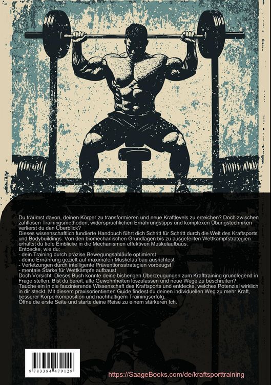 Produktbild: Kraftsport Training & Bodybuilding: Der ultimative Guide f&uuml;r Muskelaufbau Training