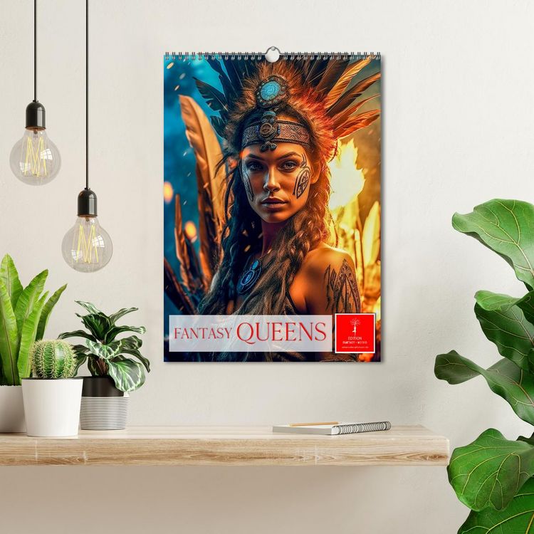 Produktbild: Fantasy Queens (Wandkalender 2026 DIN A3 hoch), CALVENDO Monatskalender