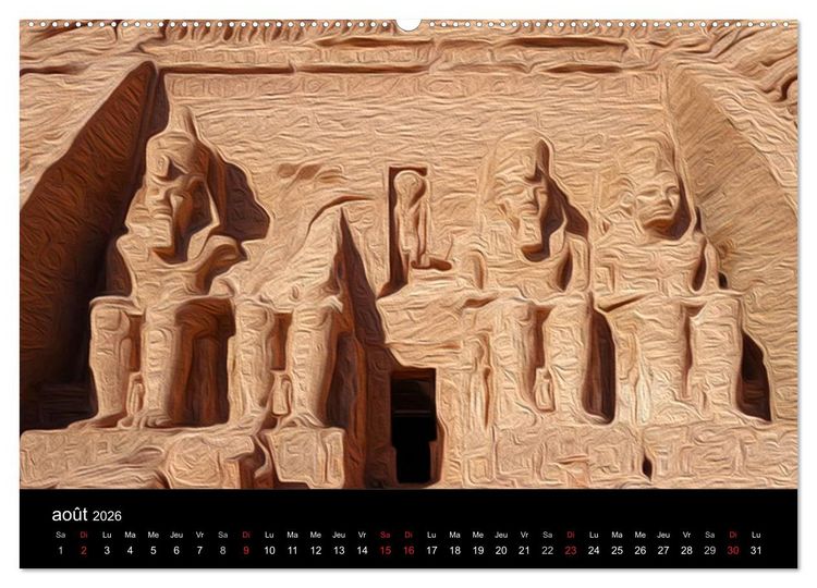 Produktbild: L'&Eacute;GYPTE EN COULEURS (Calendrier mural 2026 DIN A2 vertical) calendrier de bureau