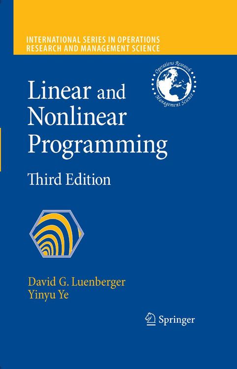 Produktbild: Linear and Nonlinear Programming