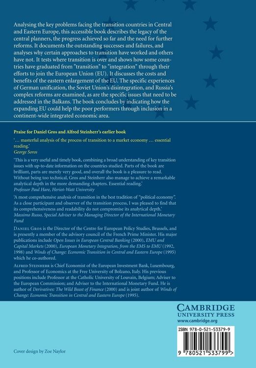 Produktbild: Economic Transition in Central and Eastern Europe